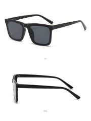 Men's New Trendy Brand Square Sunglasses - Large Frame for Face-Slimming Effect, Stylish UV Protection - Image 3
